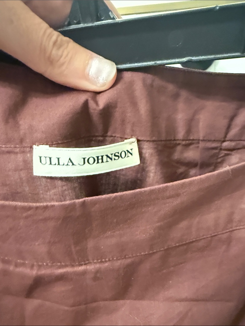 Ulla Johnson Rust Ruffled High-Low Skirt - Picture 5 of 6